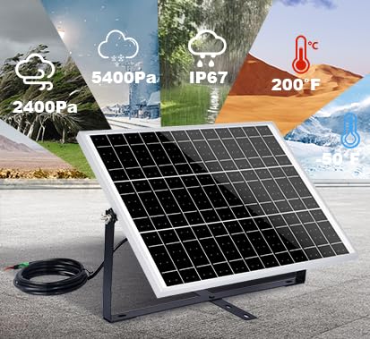 Amazon.com : ECO-WORTHY 25W 12V Solar Battery Charger Trickle