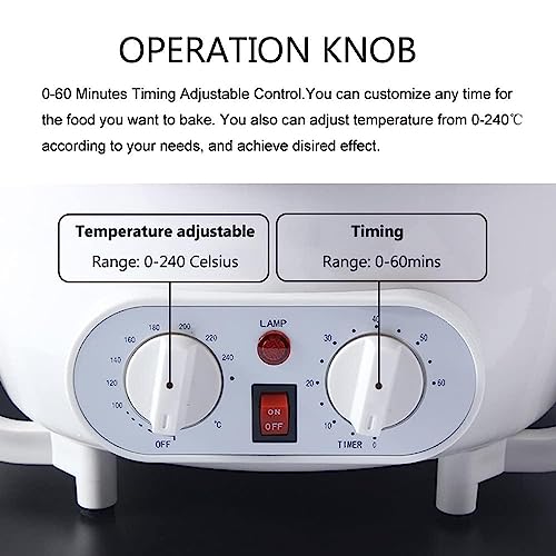 Padeiro De Grãos De Café Elétrico Doméstico, Com Temporizador E Temperatura De 0-240 ℃ Ajustável, 0-