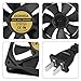 2Pcs 1225 Fan 110V 220V Dual Ball Bearing Cooler Fan 120mm x 25mm for Electronic Equipment DIY Cooling