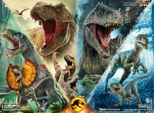 Ravensburger - Puzzle: Jurassic World, Puzzle 6 Años o Más, Puzles Niños 6 Años, Rompecabezas Niños, Puzzle 100 Piezas XXL, Regalo Niño 6 Años, Puzzle, Jigsaw Puzzle, 49x36cm
