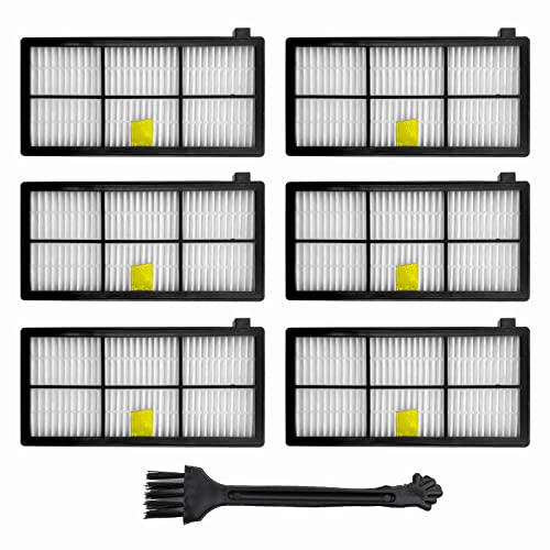 KENSHIRE 6 filtros de la serie 900 compatibles con iRobot Roomba 800 filtros 980 960 896 895 886 880 871 866 865 860 850 805 800 piezas de repuesto