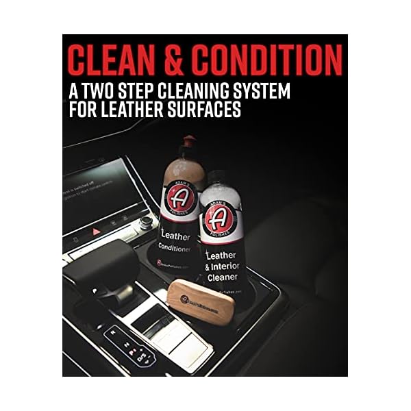 Adam’s Polishes Leather Care Kit Leather Cleaner & Leather