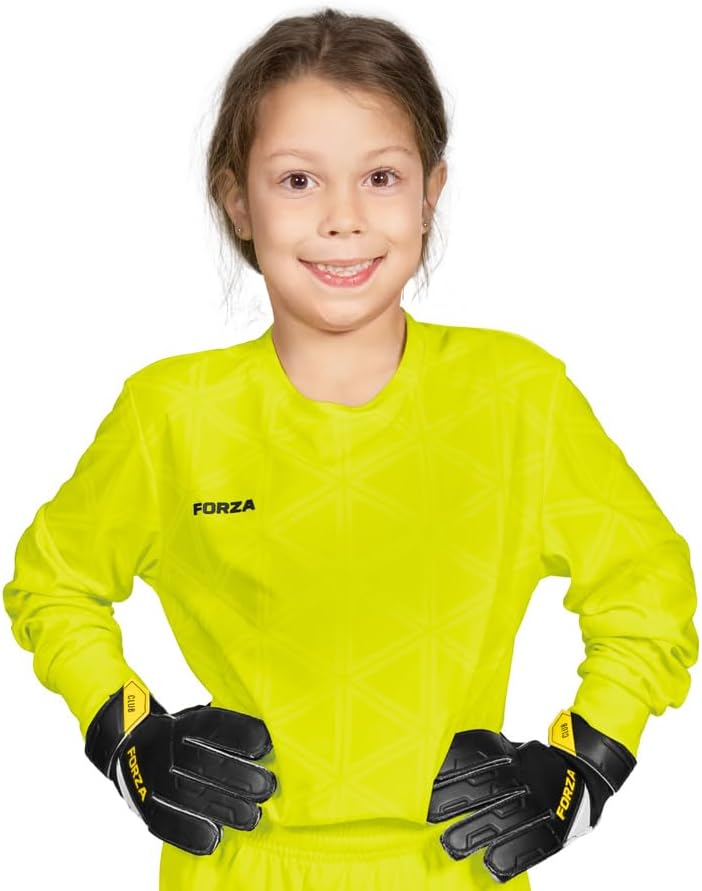 FORZA Kids' Long Sleeve Goalkeeper Jersey – Lightweight, Professional Fit for Boys and Girls - 4 Bold Colors