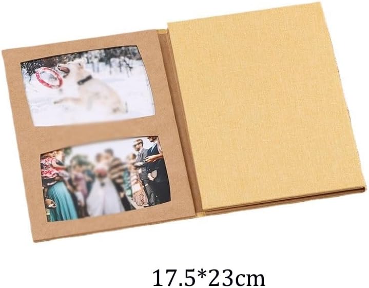 Linen Folding Memorial Album Photo Growth Self Adhesive
