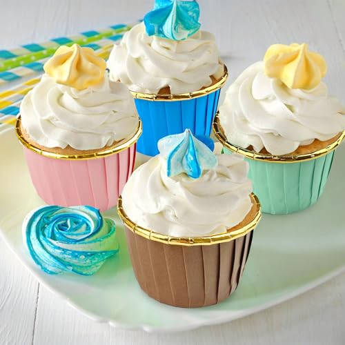 Miniatura 2 de 200 Piezas Mini Cupcakes Moldes Papel, Capacillos Para Cupcakes, Moldes Cupcakes Para Bodas Cumpleaños Fiestas Aniversarios Navidad 4 Colores