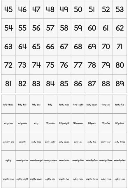 Miniatura 6 de Really Good Stuff Diagrama de bolsillo de líneas numéricas con tarjetas, 1 tabla de bolsillo, 217 tarjetas