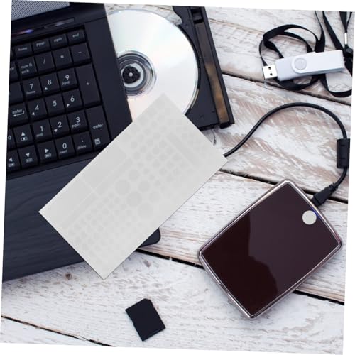 Pegatinas bloqueadoras de luz LED de papel blanco autoadhesivas de 2 hojas 6