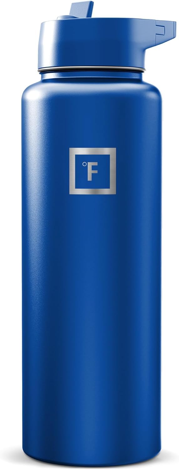 IRON °FLASK 40 oz Wide Mouth Water Bottle with Straw