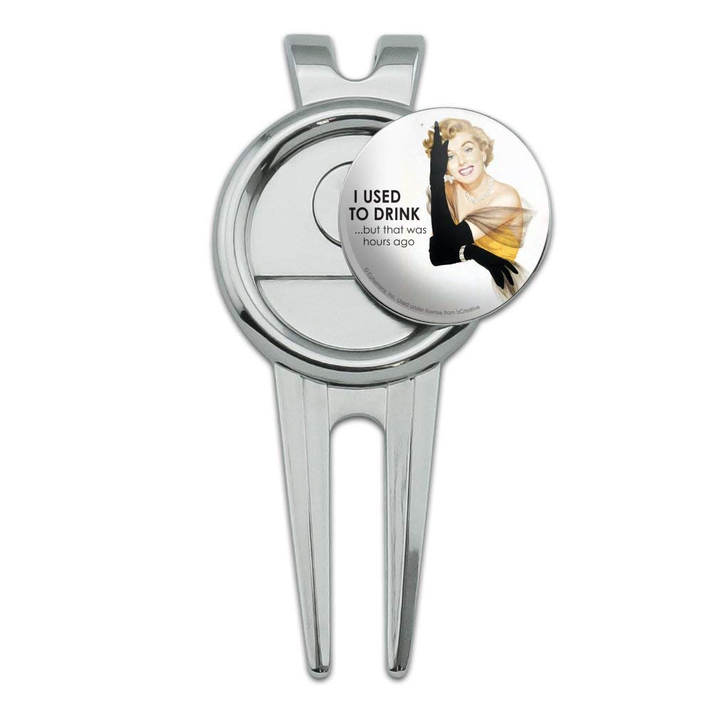 GRAPHICS & MORE I Used to Drink but That was Hours Ago Funny Humor Golf Divot Repair Tool and Ball Marker