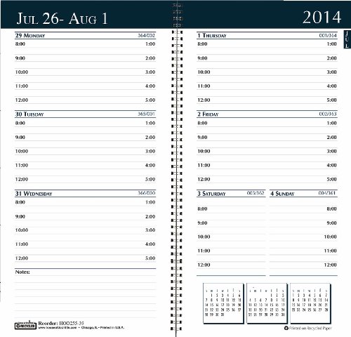 House of Doolittle Academic Weekly/Monthly Pocket Planner, 12 Months July 2014 to June 2015, 3.25 x 6.25 Inches, Monthly Indicators, Bright Green Recycled (HOD25509)