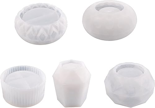 Miniatura 2 de Molde para plantas suculentas DIY, maceta de silicona, florero, molde epoxi, jarrón poligonal, molde de resina, soporte de almacenamiento, maceta de