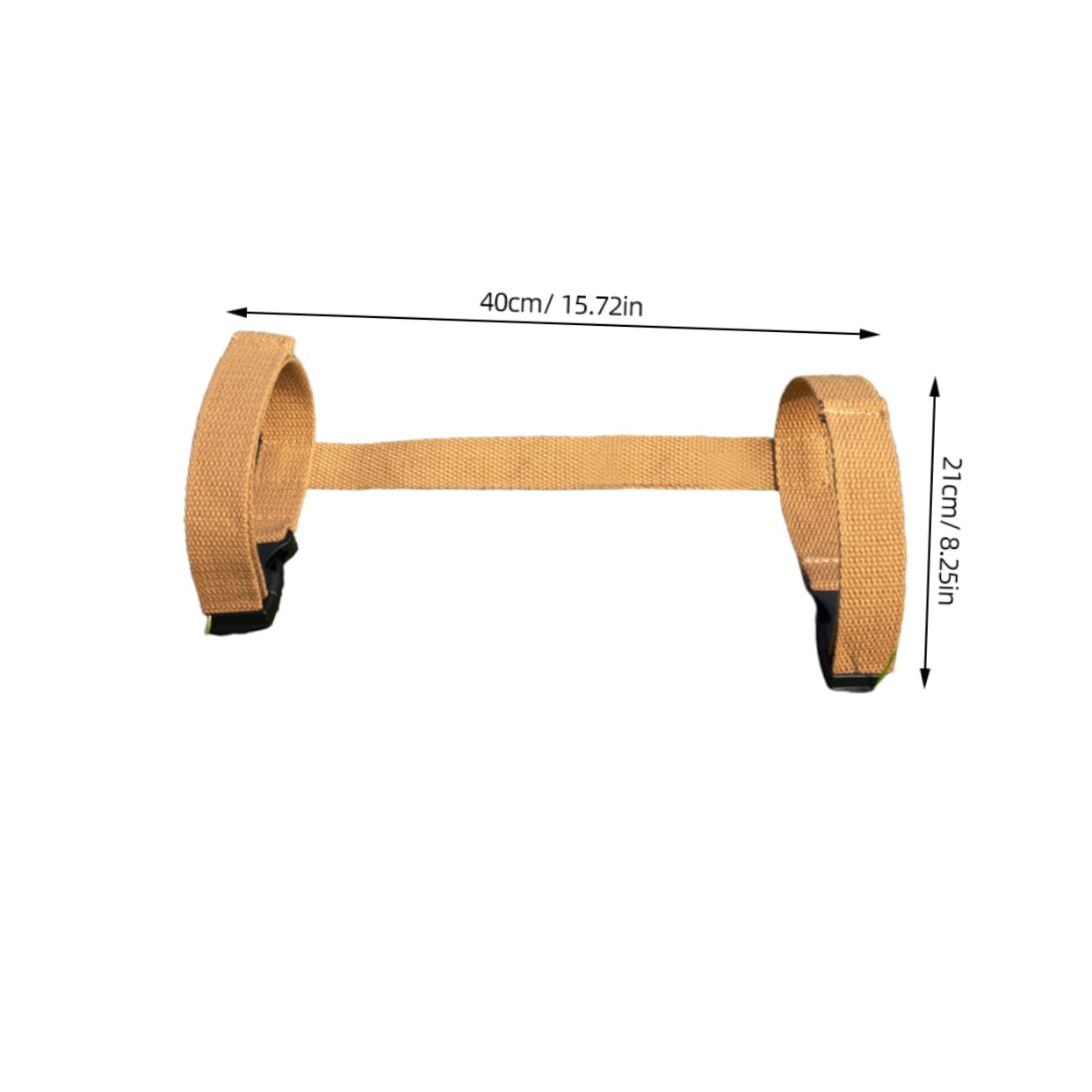 LIFKOME Mens Brown Belt Heavy Duty Mat Fastening Tie Belt Cinch Straps for Outdoor Use