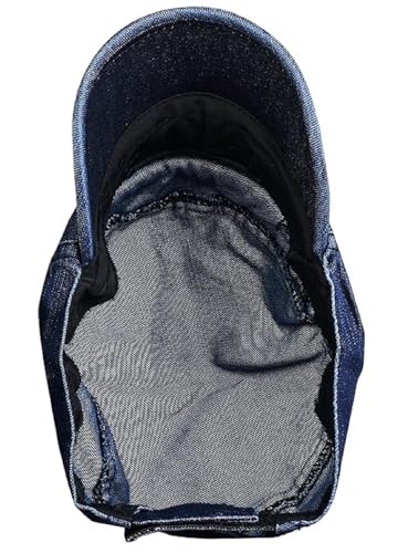 Image of Men's & Women's Unisex Denim Cap (Blue Black Free Size) (Pack of 1)