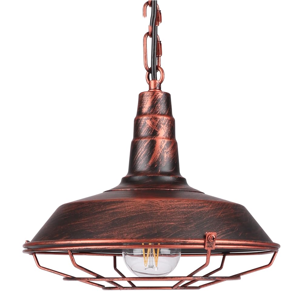 Lampe suspendue d'art en fer style industriel vintage