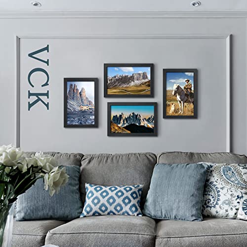 Vck 11X17 Poster Frame Set Of 2 - Black, Textured Exclusive Solid Wood Picture Frames, Wall Gallery Frame #TOP5
