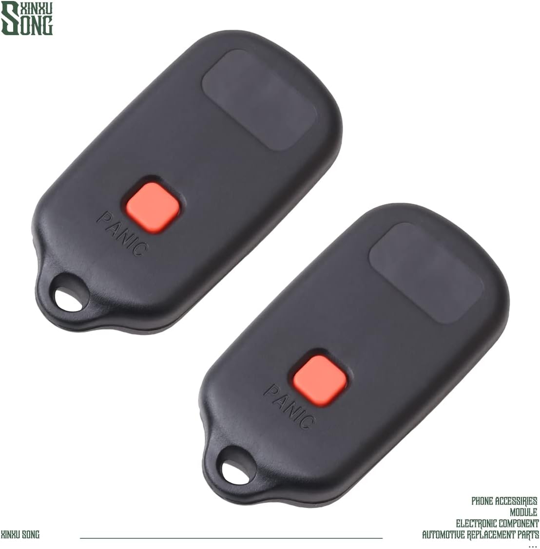2Pcs HYQ12BBX Car Key Fob Keyless Control Entry Remote HYQ12BAN 2 Button Vehicles Replacement Compatible with FJ Cruiser Echo Rav4 Tundra 89742-0C020 89742-20200