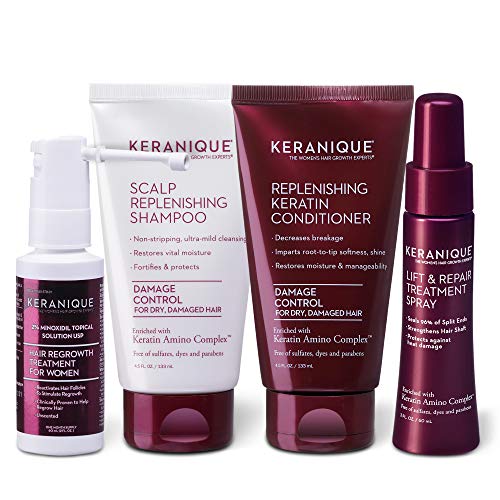 Keranique Hair Regrowth System 30 Days Keratin Amino Complex Free