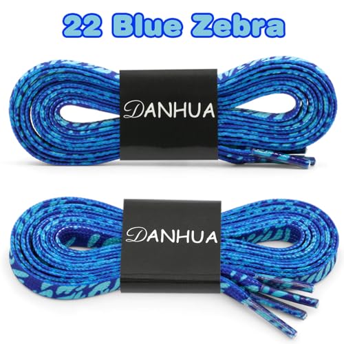 Image of Flat Colorful Shoelaces Gradient Rainbow Shoe Lace Shoestring 2 Pair