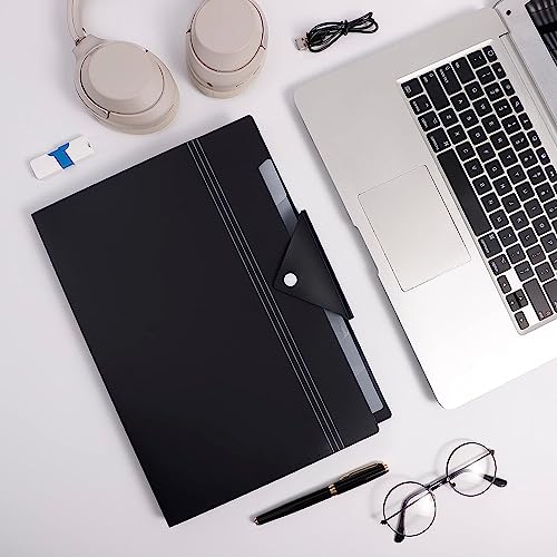 NISUN 8 Pocket Expanding File Folder Black - Image 8