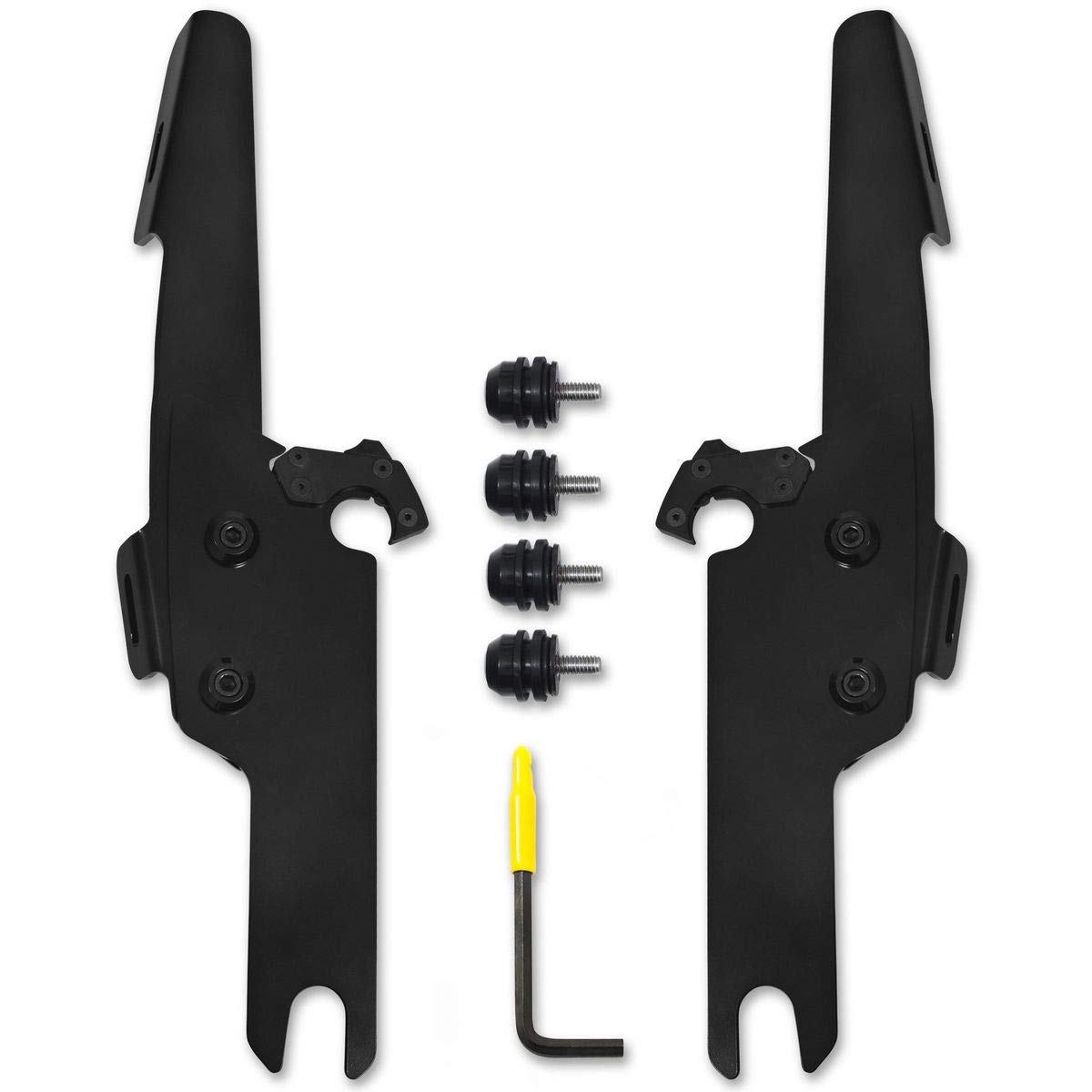 Memphis Shades MEB2041 Trigger-Lock Mount Kit for Batwing Fairing/Fats/Slims - Black