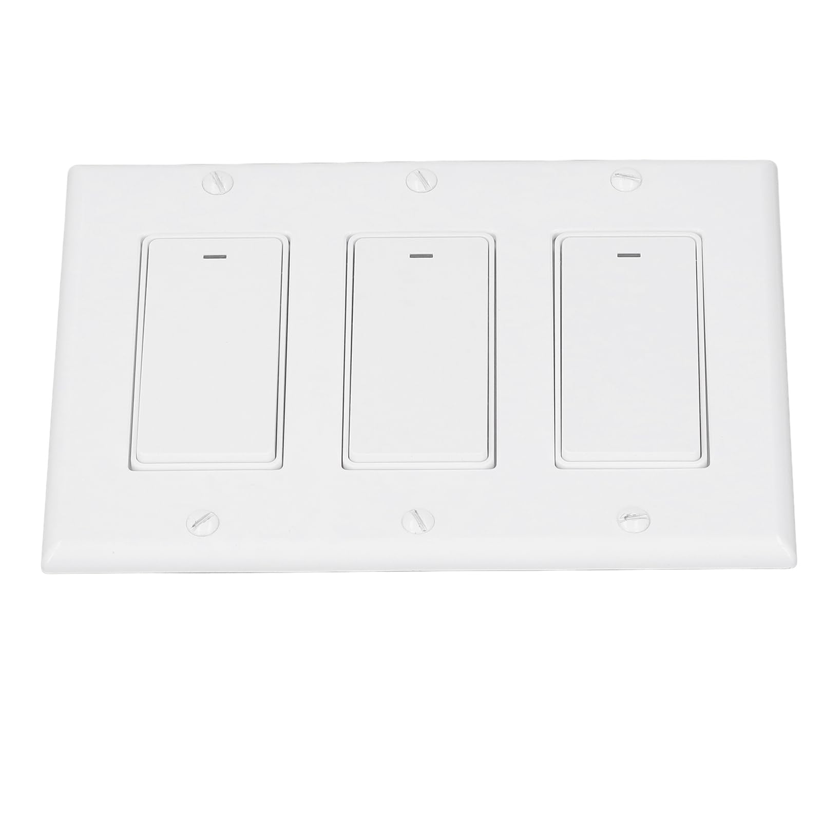 Cocoarm Interruptor de Pared WiFi Inteligente, Interruptor WiFi Inteligente Táctil para PC CA 100 a 240 V, Control Remoto de Aplicaciones Función de Temporizador de Control de Voz, Unipolar 3 Bandas