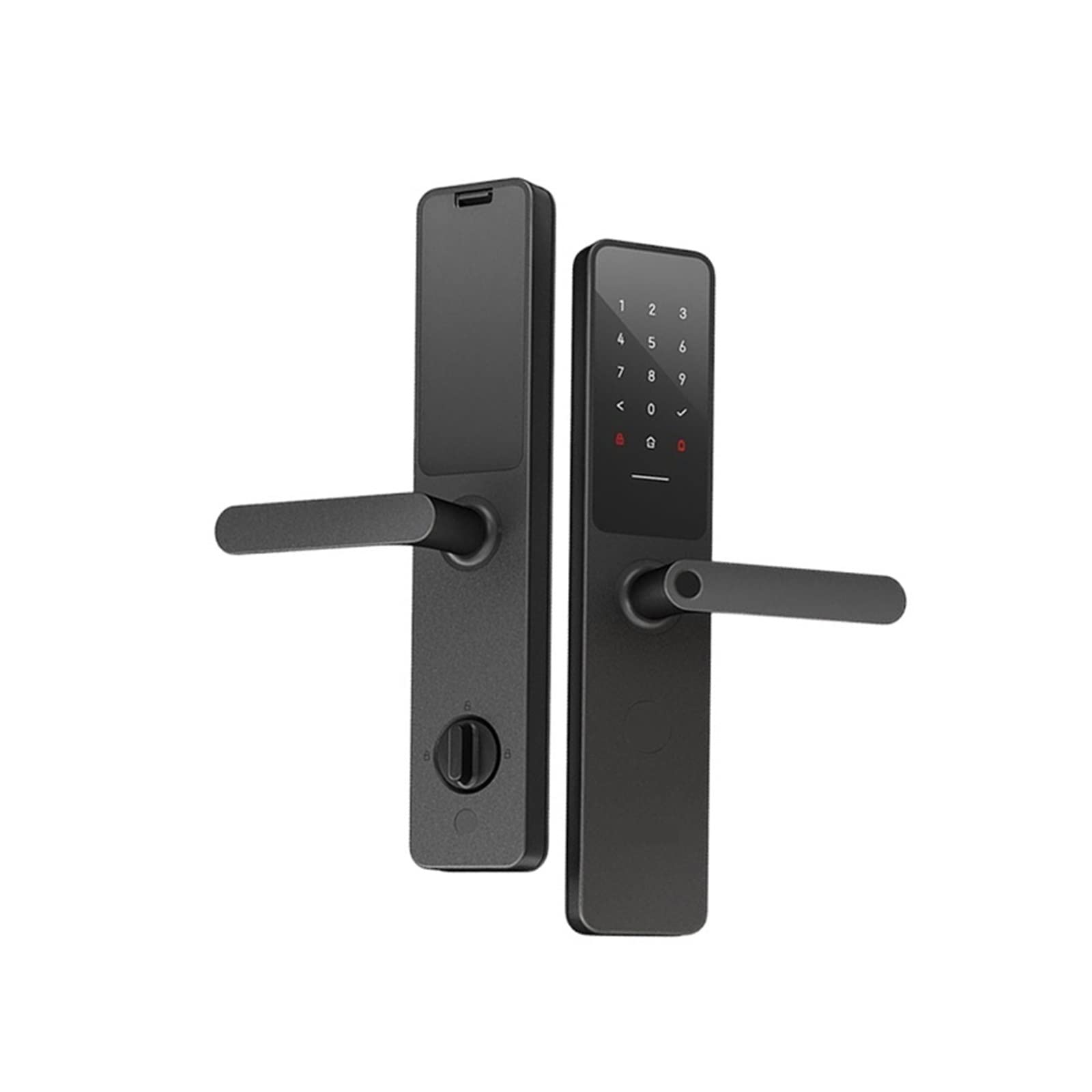 BOLUW BOLUW Smart Türschloss Zigbee Fingerabdruckschloss Fit Kompatibel mitBluetooth Homekey Passwort NFC Entsperren Apple HomeKit Smart Home (Farbe: 80-120mm)