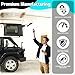 Hard Top Removal Lift for Jeep Wrangler JL JK Models and Ford Hardtop, Easy One-Person Auto Lock Anti-Drop Hoist with Multi-Use Overhead Storage, Supports 8 to16 ft, Ceilings Bonus 6 T Knobs Included