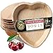 Brheez Palm Leaf Disposable Bamboo Like Heart Shaped 7 Inch -Natural Color - Elegant Sturdy PLATES Biodegradable, Compostable And Chemical Free, Natural Alternative To Plastic And Paper - Pack of 25