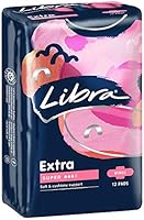 Libra Extra Pads Super with Wings, Pack of 12