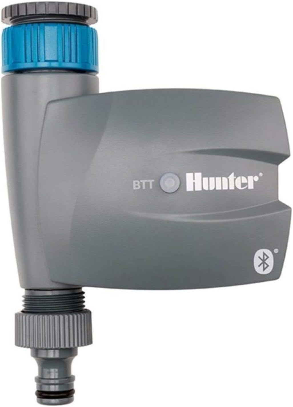 RIEGOPRO – Programador de Grifo Hunter BTT-101 Bluetooth | Temporizador de Riego a Pilas con App Móvil | 4 Arranques, Riego Manual y Pilas Incluidas | 1 Zona