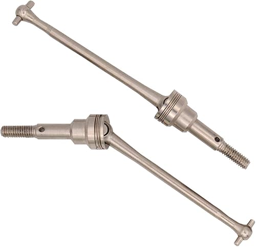 Miniatura 5 de 2 piezas de aleación de aluminio frontal universal ejes de transmisión de hueso de perro pieza de repuesto para WLtoys 12428 12423 112 RC Car Truck