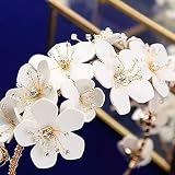 Crowns Vintage White Flower Brides Tiara