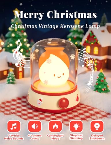 Image of WANDIEA Rechargeable Night Light for Kids, Christmas Decor & Bedroom Lamp