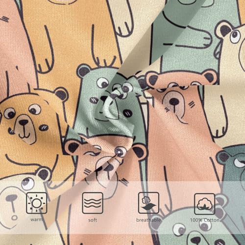 Boys' Underwear Cotton Little Boys Vintage Bear Briefs Soft Toddler Underwear 2T-8Y3