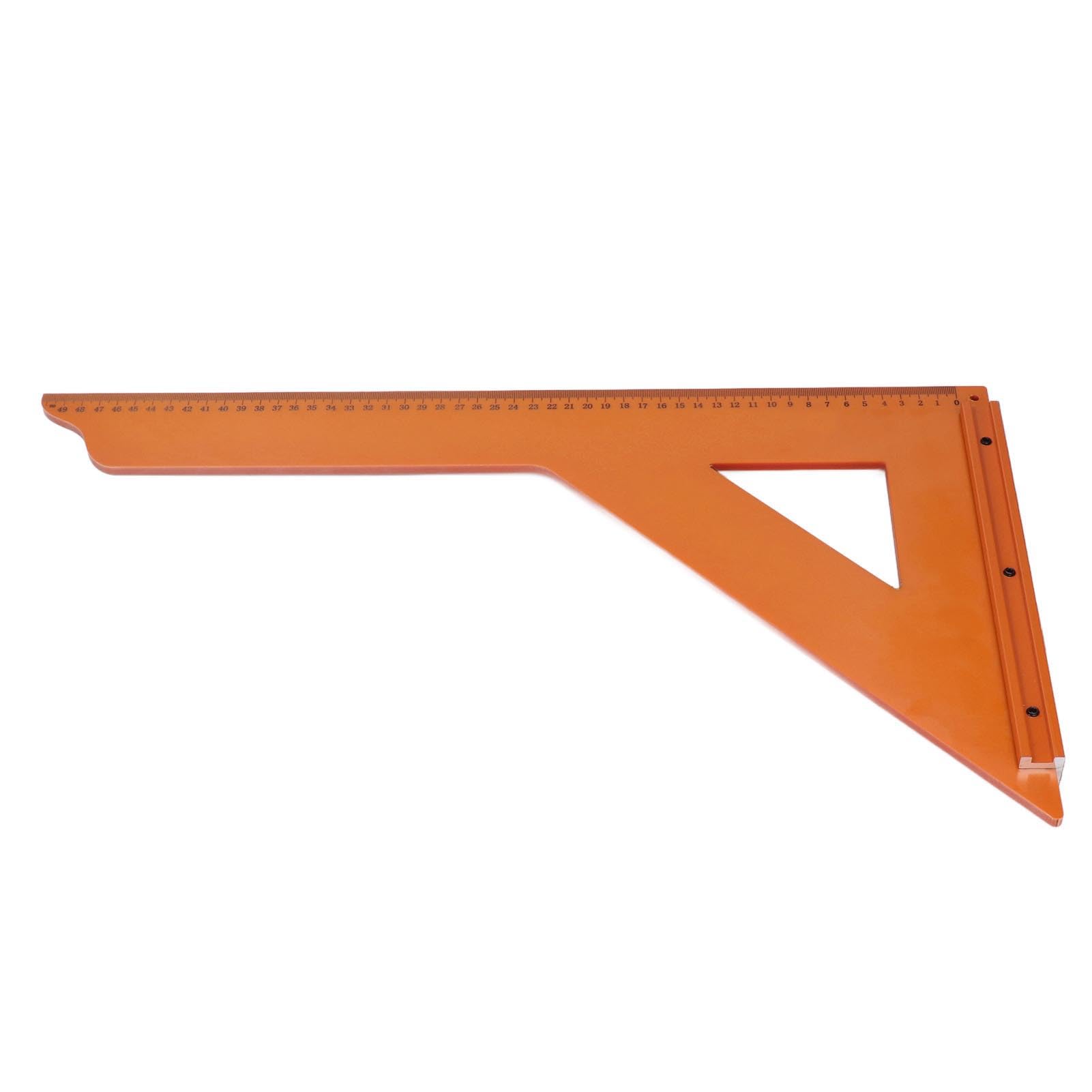 Règle triangulaire professionnelle pour le travail du bois, outil de mesure en plastique d'ingénierie carrée de précision à 90 degrés pour les projets de menuiserie et de b