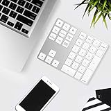 Rytaki Tastierino Numerico Wireless Bluetooth in Alluminio per Mac con 34 Tasti con scorciatoie...