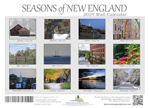 New England Prints Wall Calendar, Original Photography From New England Prints thumb #1