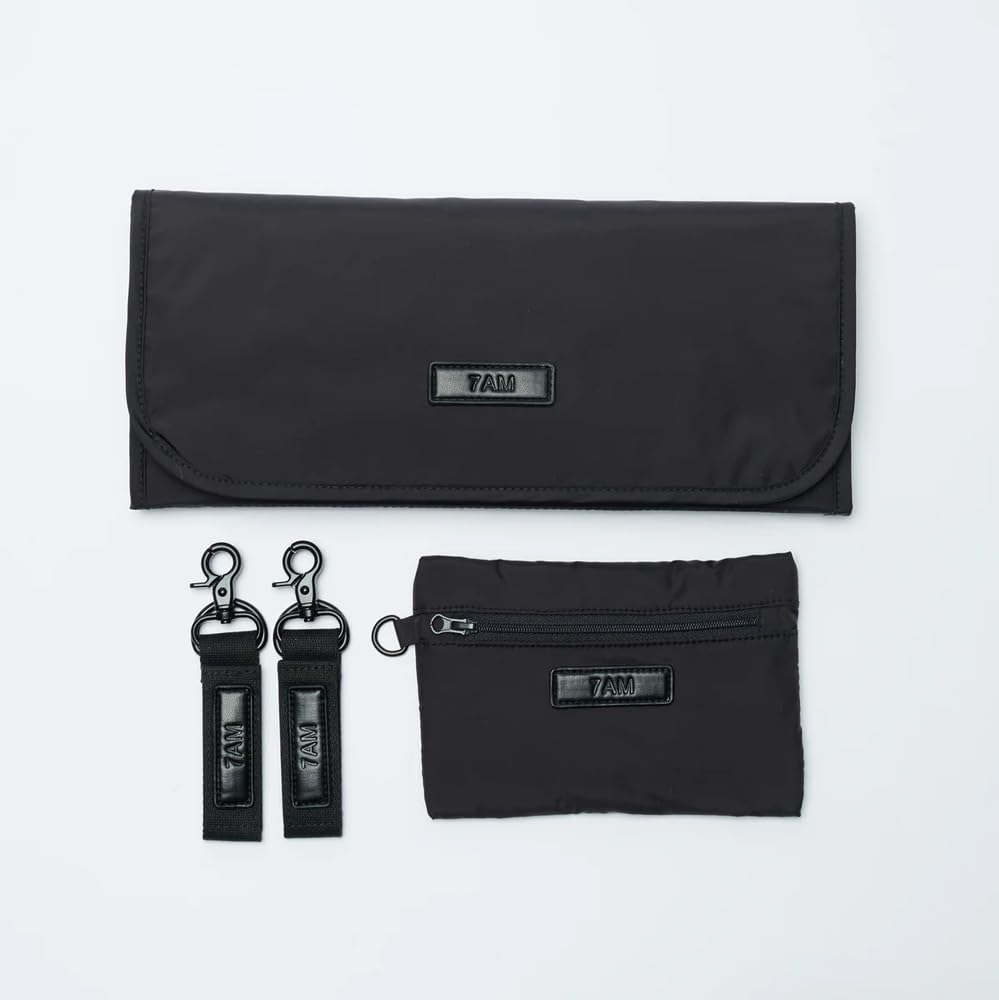 7AM Voyage Borsa per Passeggino - Borsa SoHo per Fasciatoio Neonato, Larga e Compatta, Impermeabile con Cerniera, Borsa da Viaggio per Donna e Mamma, con Coprifasciatoio e Cinghie Passeggino Inclusi