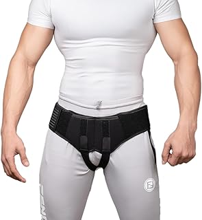 Wonder care - Inguinal hernia support belt Groin truss brace post surgery Hernia pain relief, two compression pressure foam pads, adjustable elastic velcro straps (Small(28-31 inch), Double)