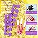 Teenitor Toe Nail Press ons with Glue Set, 120pcs Black Press on Toenails for Women Toe Press on Nails, Fake Toe Nails Tips Kit False Toenails Square
