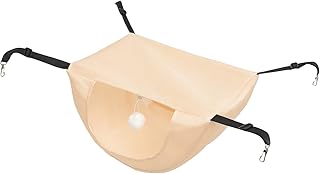 BCOATH Small cat cage Little pet Hanging Bed Kitten Kitten Litter Machine wash cat Playing Breathable pet cat Hammock Thick Sandwich mesh pet Rest Hammock cat Bed to Sleep
