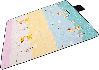 Sosoport Jogo Americano De Praia Tapetes De Bebê Tapete De Chão Ao Ar Livre Cobertor De Praia Sem Areia Tapete De Chão De Acampamento Tapete De Piquenique De Praia Almofada De Piquenique