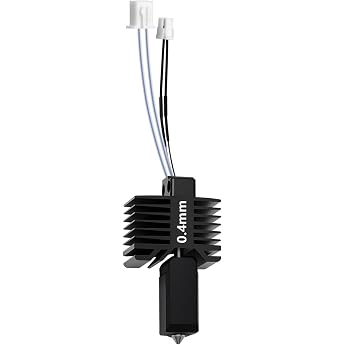 Premium All-Metal Hotend for Bambu Lab X1/X1C 0.4 mm Hotend Assembly with Hardened Steel Nozzle 24 V 48 W Ceramic Heater & High Temperature Thermistor - Complete Set for X1C 3D Printer