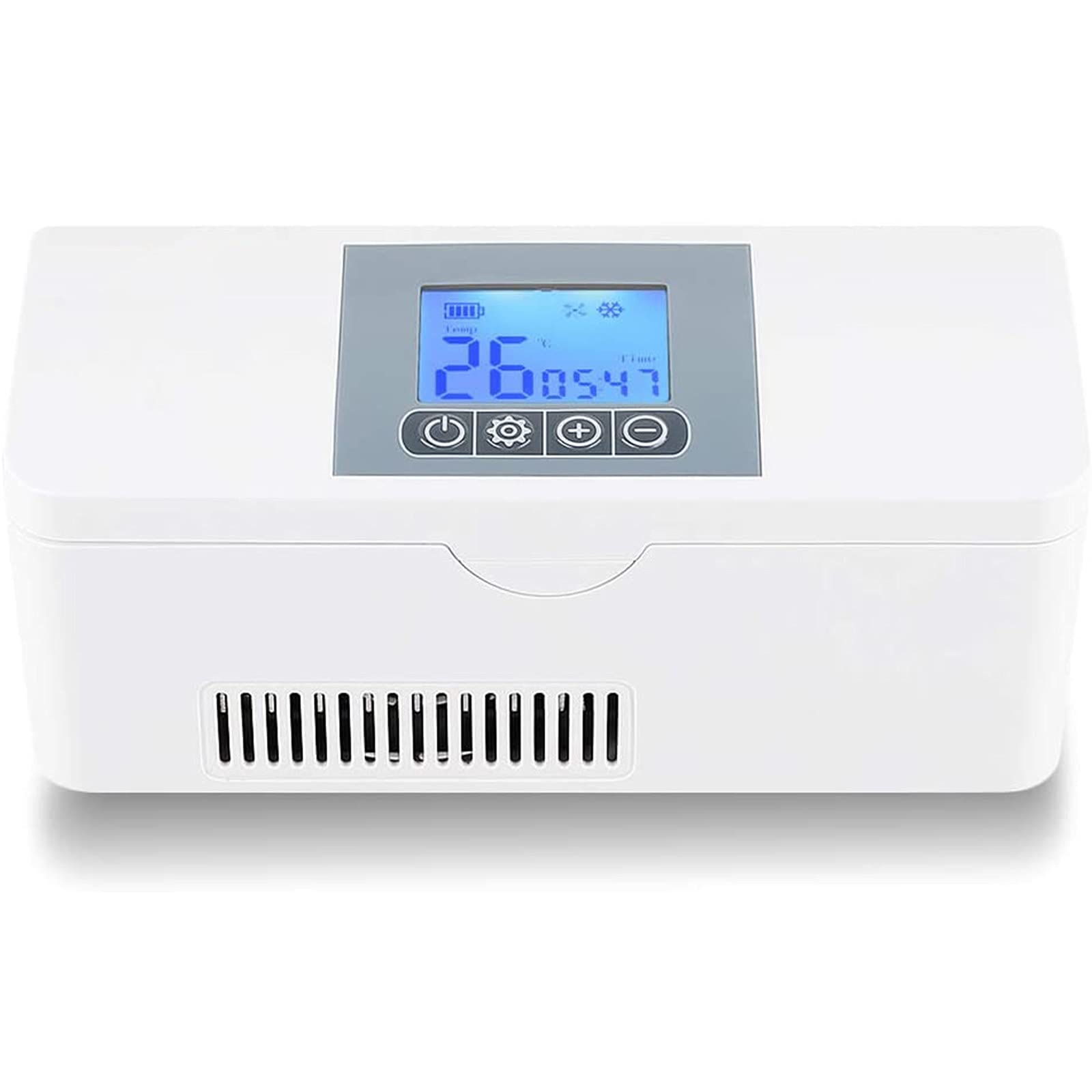 Mini Caja refrigerada de insulina, Estuche de Viaje portátil con Enfriador de insulina con batería de 8000 mah y Pantalla LED, Enfriador de Bolsa fría de 2-8 ℃ para Viajes, hogar,