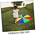 GOOHOCHY Rainbow Parachutes for Portable for Preschool Learning Activities Team Game Equipment for Boys and Enhances Motor Skills Coordination Fun