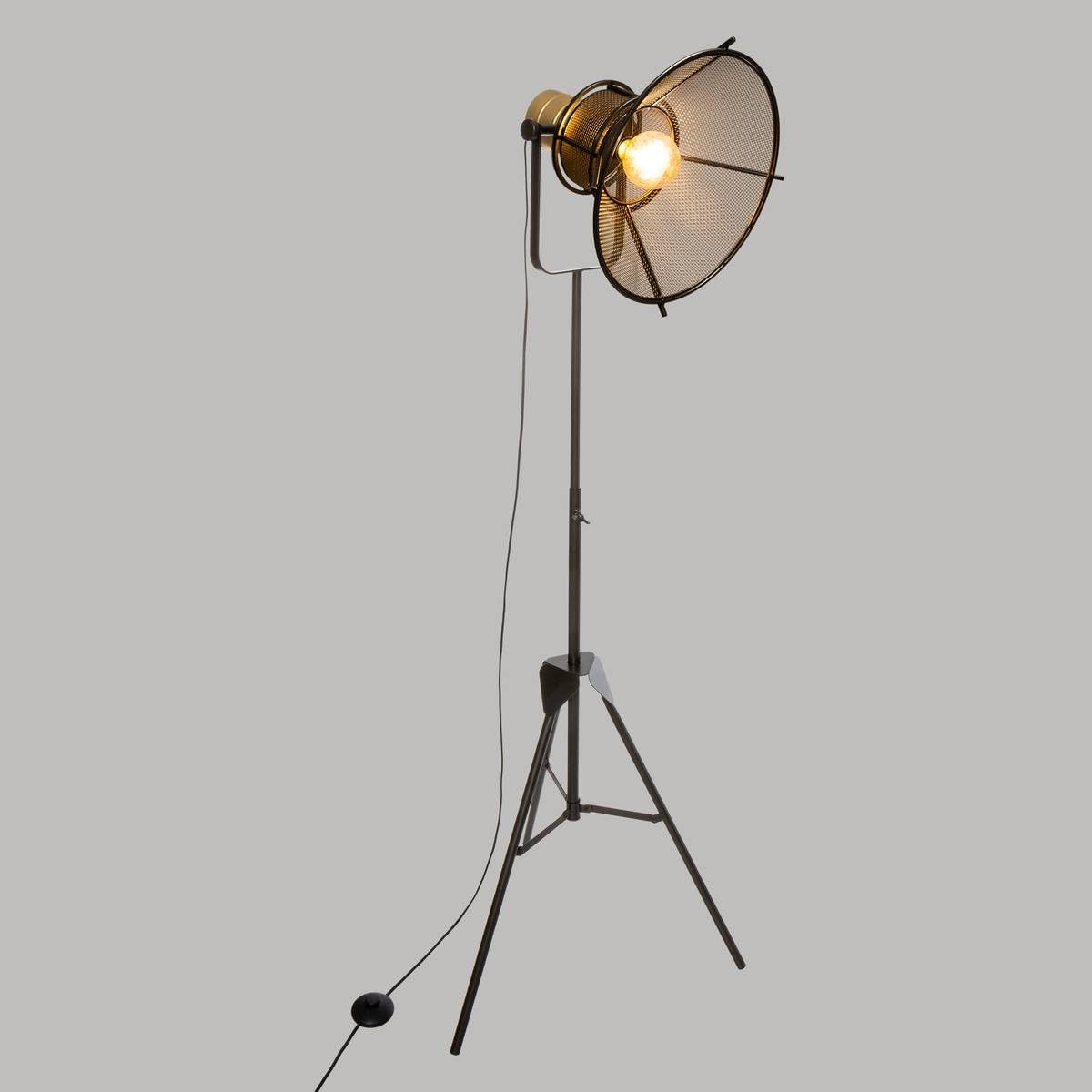 Atmosphera Lampadaire trépied Noir H 149 Rodo
