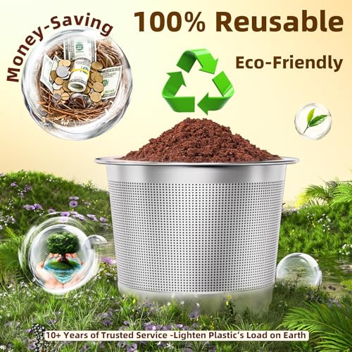 Image of 2 Pack Reusable K Cups Coffee Pods for Keurig 1.0 | BPA-Free, SUS 304, Scoop, Heat Resistant Handles