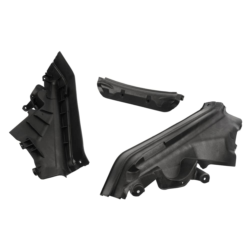 51717169419 Motor Compartimiento Superior Partición Panel Mamparo Kit 3PCS Compatible con X5 E70 2006-2013, E70 LCI 2009-2013, X6 E71 2008-2014, E72 Hyb 2009-2011 Huiruhy