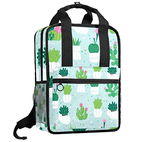 Sac à dos pour garçons et filles avec motif feuilles de palmier tropicales et bretelles réglables