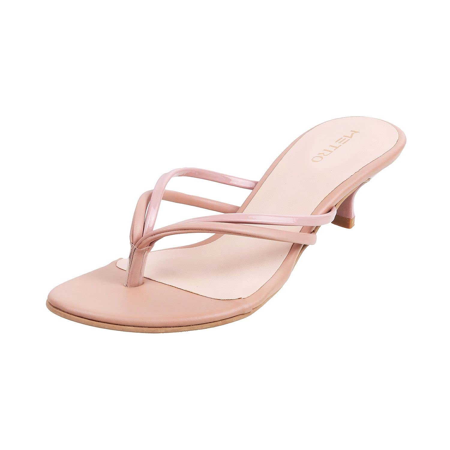 Metro Women Peach Synthetic Slippers,EU/36 UK/3 (40-2505) (B0BFF9Q2P1) Amazon Price History, Amazon Price Tracker